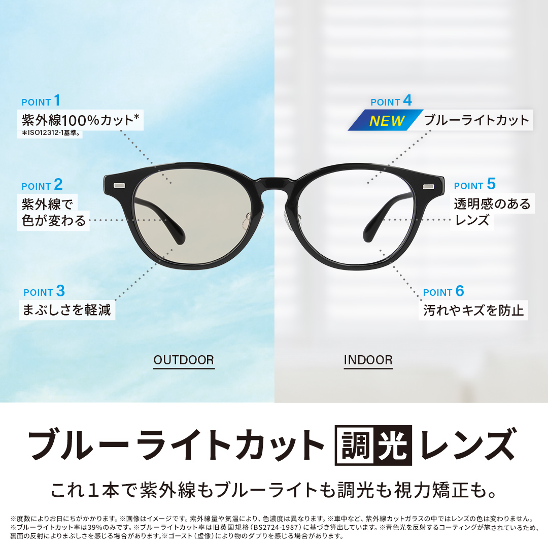 ゾフ これ1本でALL OK！Zoffのブルーライトカット機能付き調光レンズ